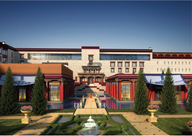 日喀则希尔顿旅馆整体修建设计